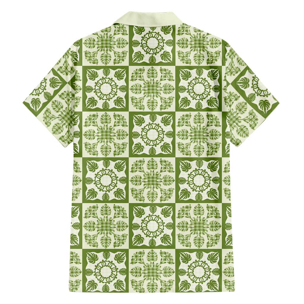 Omaomao Palaka Quilt Hawaii Family Matching Puletasi and Hawaiian Shirt Hawaiian Tropical Monstera Sea Turtle LT14 - Polynesian Pride