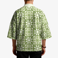 Omaomao Palaka Quilt Hawaii Kimono Hawaiian Tropical Monstera Sea Turtle