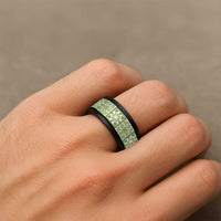 Omaomao Palaka Quilt Hawaii Spinner Ring Hawaiian Tropical Monstera Sea Turtle