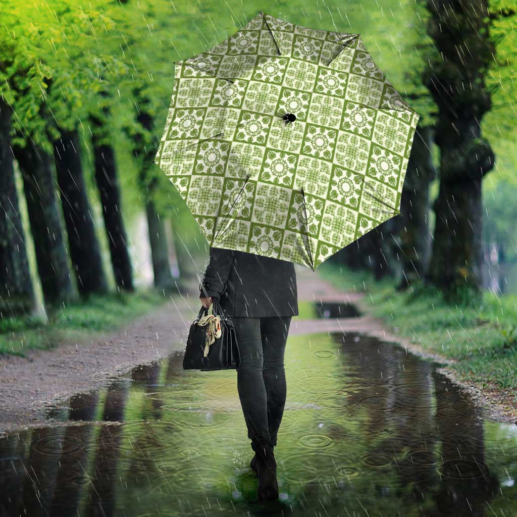 Omaomao Palaka Quilt Hawaii Umbrella Hawaiian Tropical Monstera Sea Turtle
