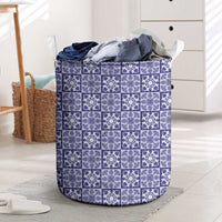 Polu Palaka Quilt Hawaii Laundry Basket Hawaiian Tropical Monstera Sea Turtle