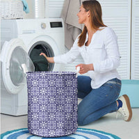 Polu Palaka Quilt Hawaii Laundry Basket Hawaiian Tropical Monstera Sea Turtle