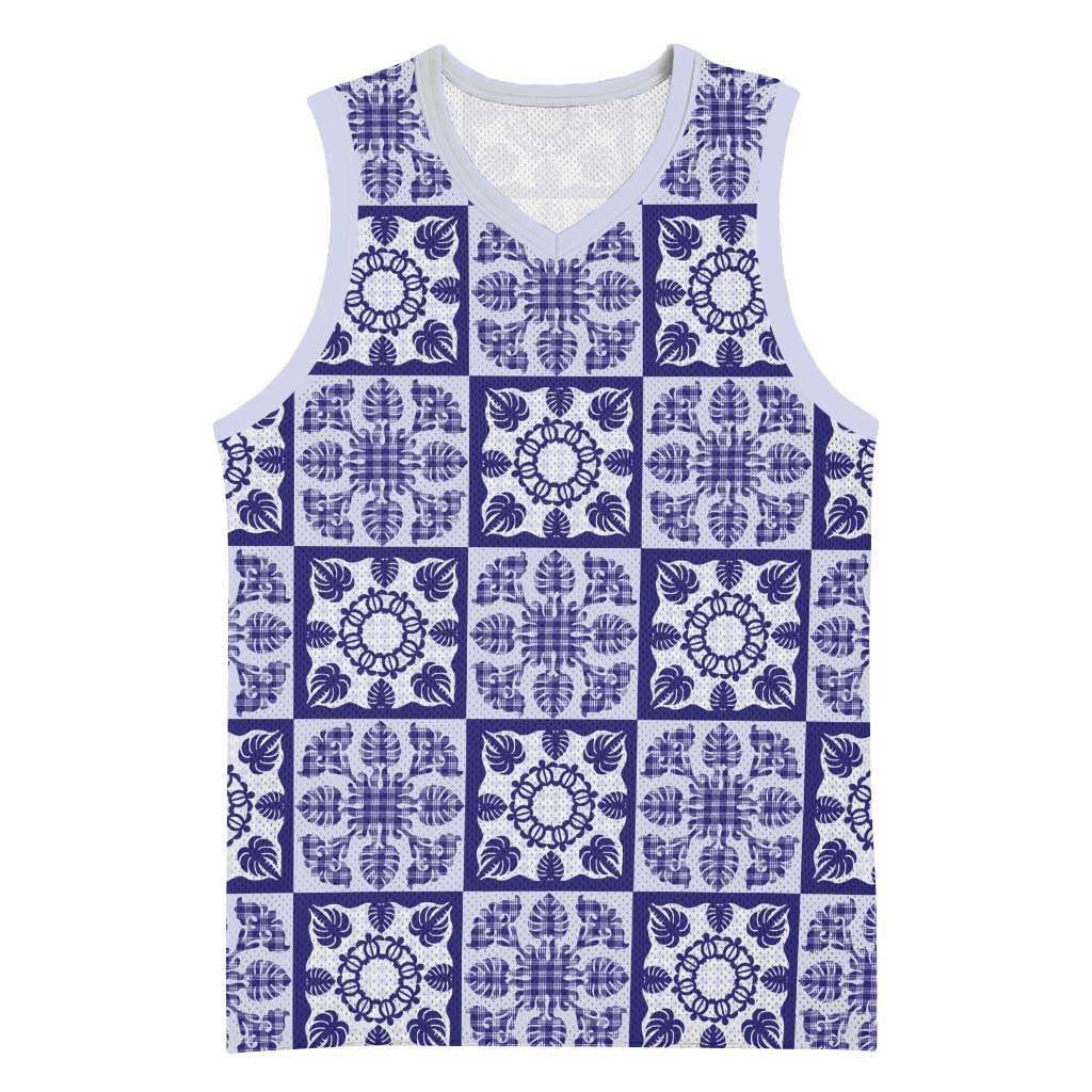 Polu Palaka Quilt Hawaii Basketball Jersey Hawaiian Tropical Monstera Sea Turtle