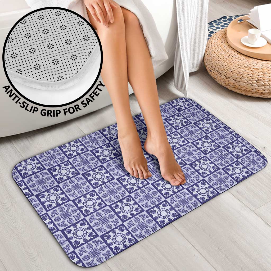 Polu Palaka Quilt Hawaii Bathroom Set Hawaiian Tropical Monstera Sea Turtle