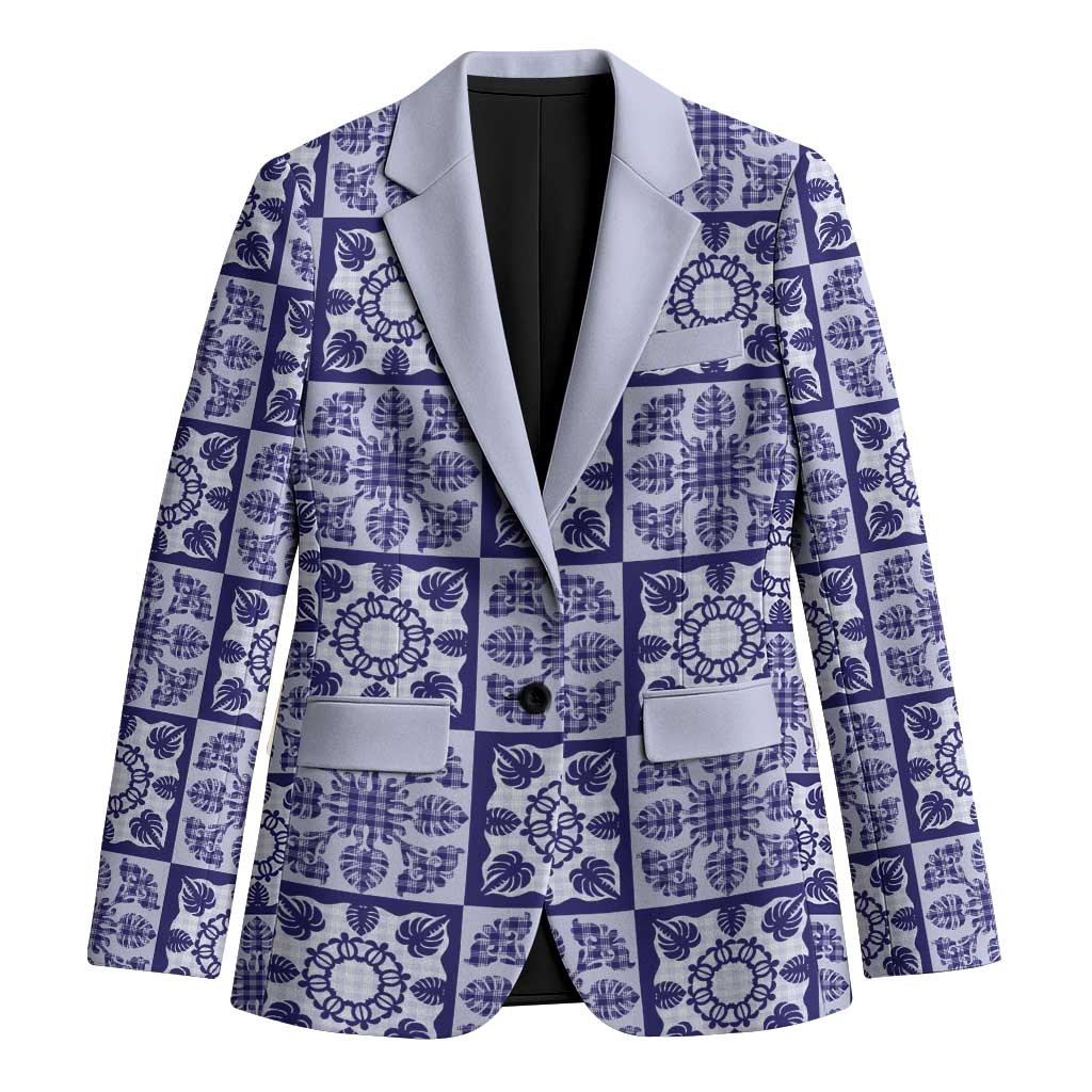 Polu Palaka Quilt Hawaii Blazer Hawaiian Tropical Monstera Sea Turtle