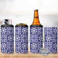 Polu Palaka Quilt Hawaii 4 in 1 Can Cooler Tumbler Hawaiian Tropical Monstera Sea Turtle