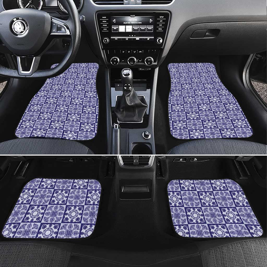 Polu Palaka Quilt Hawaii Car Mats Hawaiian Tropical Monstera Sea Turtle