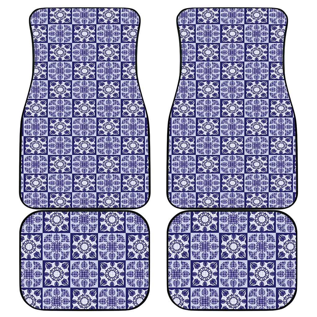 Polu Palaka Quilt Hawaii Car Mats Hawaiian Tropical Monstera Sea Turtle