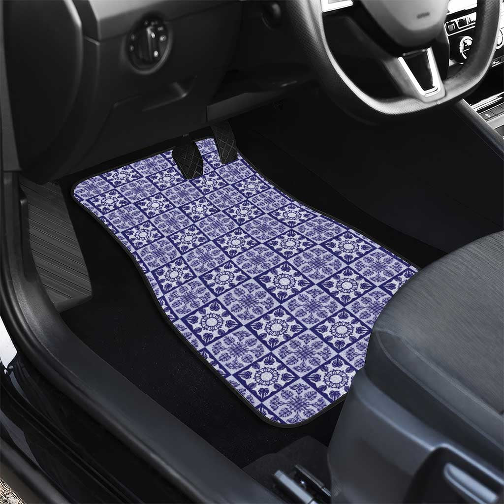 Polu Palaka Quilt Hawaii Car Mats Hawaiian Tropical Monstera Sea Turtle