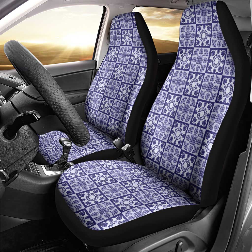 Polu Palaka Quilt Hawaii Car Seat Cover Hawaiian Tropical Monstera Sea Turtle