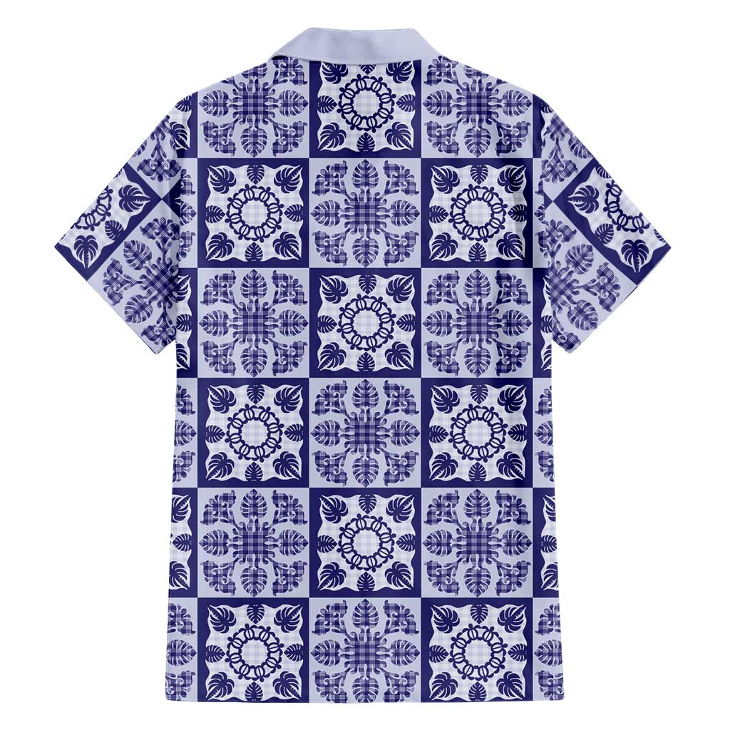 Polu Palaka Quilt Hawaii Family Matching Mermaid Dress and Hawaiian Shirt Hawaiian Tropical Monstera Sea Turtle LT14 - Polynesian Pride