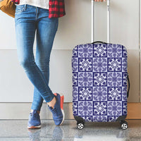 Polu Palaka Quilt Hawaii Luggage Cover Hawaiian Tropical Monstera Sea Turtle