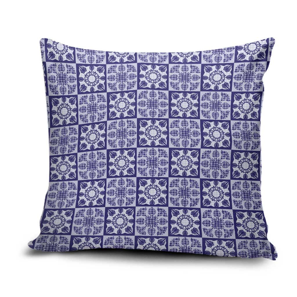 Polu Palaka Quilt Hawaii Pillow Cover Hawaiian Tropical Monstera Sea Turtle