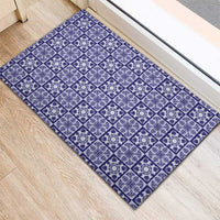 Polu Palaka Quilt Hawaii Rubber Doormat Hawaiian Tropical Monstera Sea Turtle