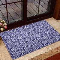 Polu Palaka Quilt Hawaii Rubber Doormat Hawaiian Tropical Monstera Sea Turtle