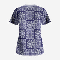 Polu Palaka Quilt Hawaii Scrub Top Hawaiian Tropical Monstera Sea Turtle