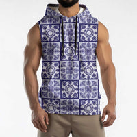 Polu Palaka Quilt Hawaii Sleeveless Hoodie Hawaiian Tropical Monstera Sea Turtle