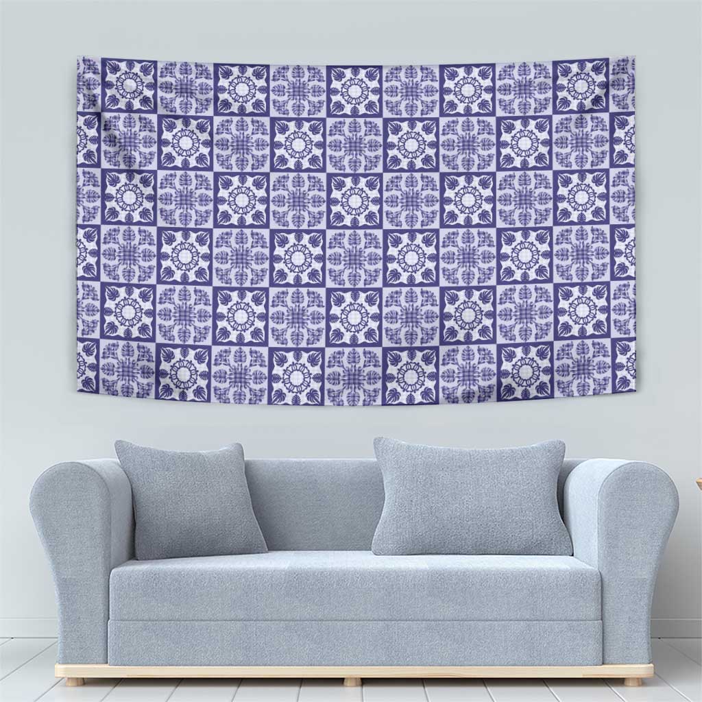 Polu Palaka Quilt Hawaii Tapestry Hawaiian Tropical Monstera Sea Turtle