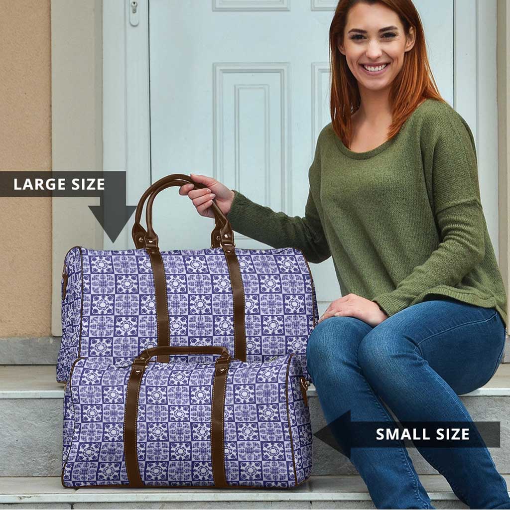 Polu Palaka Quilt Hawaii Travel Bag Hawaiian Tropical Monstera Sea Turtle