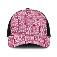 Akala Palaka Quilt Hawaii Baseball Net Cap Hawaiian Tropical Monstera Sea Turtle