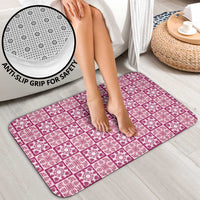 Akala Palaka Quilt Hawaii Bathroom Set Hawaiian Tropical Monstera Sea Turtle