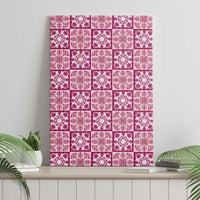 Akala Palaka Quilt Hawaii Canvas Wall Art Hawaiian Tropical Monstera Sea Turtle