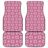 Akala Palaka Quilt Hawaii Car Mats Hawaiian Tropical Monstera Sea Turtle