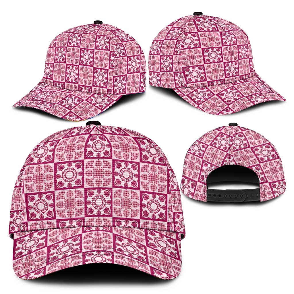 Akala Palaka Quilt Hawaii Classic Cap Hawaiian Tropical Monstera Sea Turtle