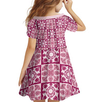 Akala Palaka Quilt Hawaii Family Matching Off Shoulder Maxi Dress and Hawaiian Shirt Hawaiian Tropical Monstera Sea Turtle LT14 - Polynesian Pride