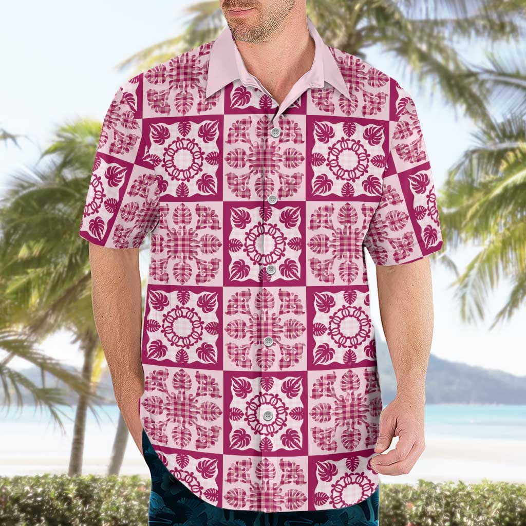 Akala Palaka Quilt Hawaii Hawaiian Shirt Hawaiian Tropical Monstera Sea Turtle