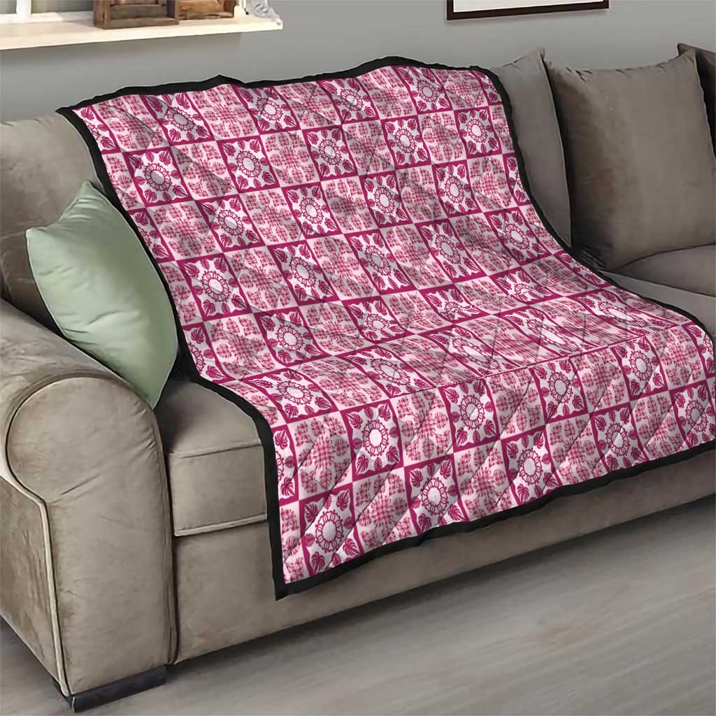 Akala Palaka Quilt Hawaii Quilt Hawaiian Tropical Monstera Sea Turtle