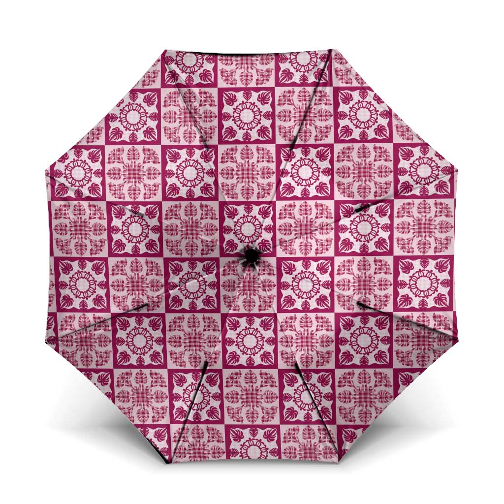 Akala Palaka Quilt Hawaii Umbrella Hawaiian Tropical Monstera Sea Turtle