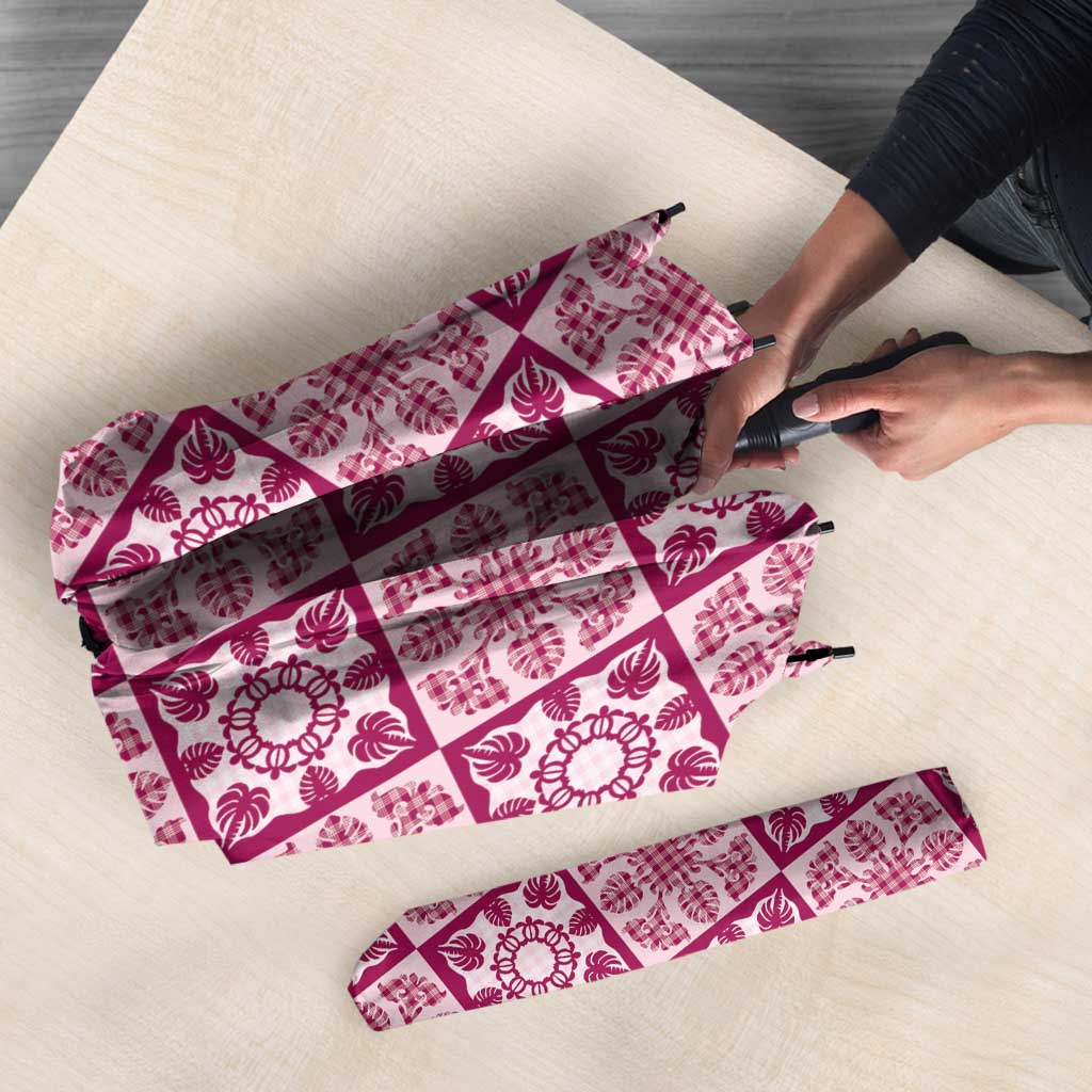 Akala Palaka Quilt Hawaii Umbrella Hawaiian Tropical Monstera Sea Turtle