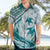 Cyan Polynesia Hawaiian Shirt Polynesian Turtle Shark Tattoo Tropical Vintage LT14 - Polynesian Pride