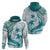 Cyan Polynesia Hoodie Polynesian Turtle Shark Tattoo Tropical Vintage LT14 - Polynesian Pride