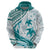 Cyan Polynesia Hoodie Polynesian Turtle Shark Tattoo Tropical Vintage LT14 - Polynesian Pride