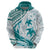 Cyan Polynesia Hoodie Polynesian Turtle Shark Tattoo Tropical Vintage LT14 - Polynesian Pride