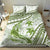 Lime Green Polynesia Bedding Set Polynesian Turtle Shark Tattoo Tropical Vintage