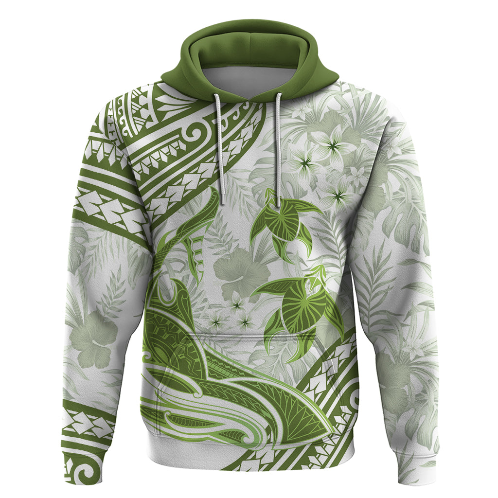 Lime Green Polynesia Hoodie Polynesian Turtle Shark Tattoo Tropical Vintage LT14 Pullover Hoodie Lime Green - Polynesian Pride