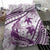 Purple Polynesia Bedding Set Polynesian Turtle Shark Tattoo Tropical Vintage