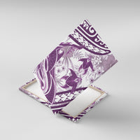 Purple Polynesia Canvas Wall Art Polynesian Turtle Shark Tattoo Tropical Vintage