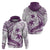 Purple Polynesia Hoodie Polynesian Turtle Shark Tattoo Tropical Vintage LT14 - Polynesian Pride