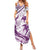 Purple Polynesia Summer Maxi Dress Polynesian Turtle Shark Tattoo Tropical Vintage LT14 Women Purple - Polynesian Pride