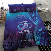 Polynesia Jellyfish Memorial Personalised Bedding Set Infinity Jellies Polynesian Pattern