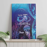 Polynesia Jellyfish Memorial Personalised Canvas Wall Art Infinity Jellies Polynesian Pattern