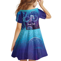 Polynesia Jellyfish Memorial Personalised Family Matching Puletasi and Hawaiian Shirt Infinity Jellies Polynesian Pattern