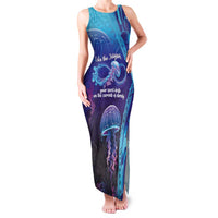 Polynesia Jellyfish Memorial Personalised Family Matching Tank Maxi Dress and Hawaiian Shirt Infinity Jellies Polynesian Pattern