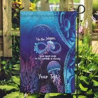 Polynesia Jellyfish Memorial Personalised Garden Flag Infinity Jellies Polynesian Pattern