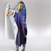 Polynesia Jellyfish Memorial Personalised Hooded Blanket Infinity Jellies Polynesian Pattern