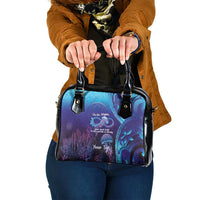Polynesia Jellyfish Memorial Personalised Shoulder Handbag Infinity Jellies Polynesian Pattern